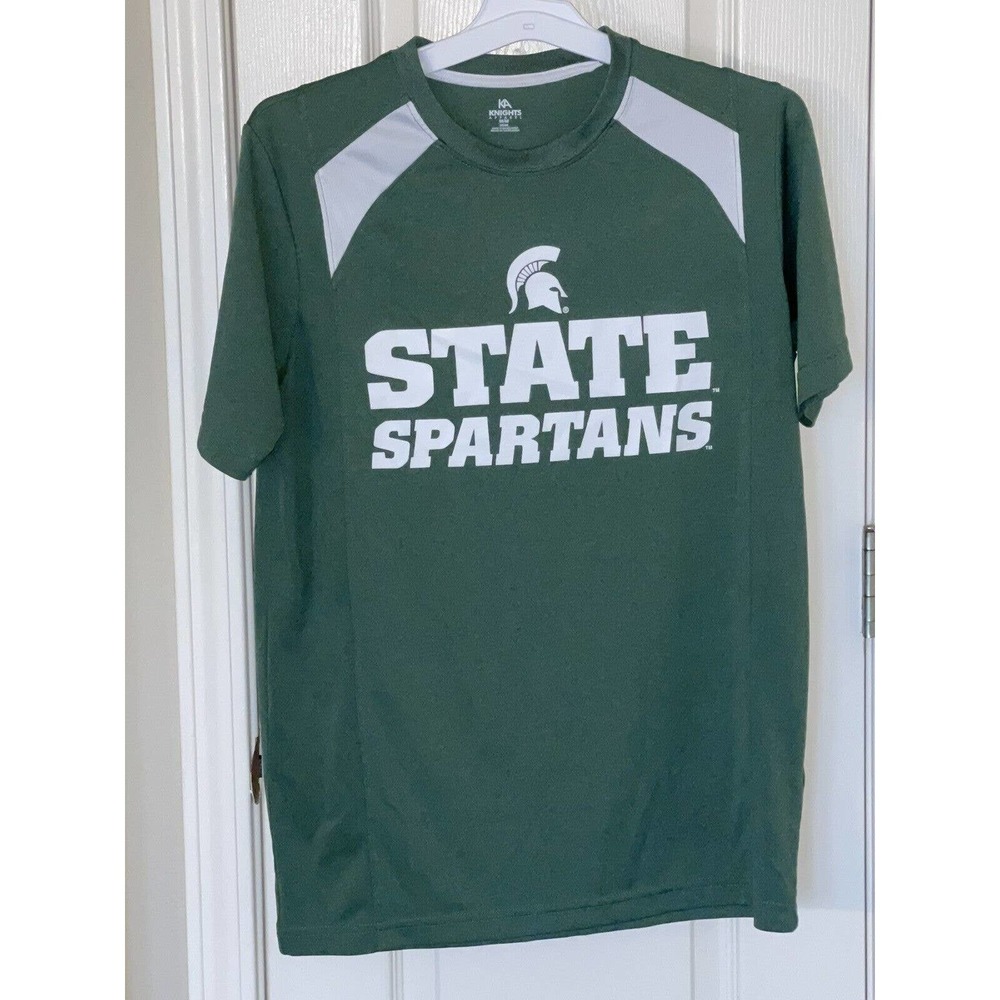 Men’s Knights Apparel‎ Michigan State Spartans T-Shirt Green White Size Medium